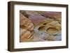 Close-up of Rainbow Vista, Valley of Fire State Park, Nevada, USA.-Michel Hersen-Framed Photographic Print