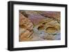 Close-up of Rainbow Vista, Valley of Fire State Park, Nevada, USA.-Michel Hersen-Framed Photographic Print