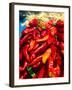 Close-up of red chilies, Taos, New Mexico, USA-null-Framed Photographic Print