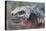 Close-Up of Red Marine Iguana-Paul Souders-Stretched Canvas