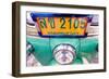 Close up of registration plate of a Tuk Tuk, a taxi characteristic of South East Asia, Bangkok-Godong-Framed Photographic Print