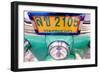 Close up of registration plate of a Tuk Tuk, a taxi characteristic of South East Asia, Bangkok-Godong-Framed Photographic Print