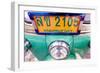 Close up of registration plate of a Tuk Tuk, a taxi characteristic of South East Asia, Bangkok-Godong-Framed Photographic Print