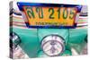 Close up of registration plate of a Tuk Tuk, a taxi characteristic of South East Asia, Bangkok-Godong-Stretched Canvas