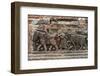 Close-up of relief carving, Puthia Temple Complex, Rajshahi Division, Bangladesh-Keren Su-Framed Photographic Print