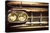 Close-Up of Retro Car Facia with Chrome Grille-NejroN Photo-Stretched Canvas