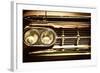 Close-Up of Retro Car Facia with Chrome Grille-NejroN Photo-Framed Photographic Print