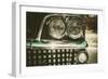 Close-Up of Retro Car Facia with Chrome Grille-NejroN Photo-Framed Photographic Print