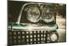 Close-Up of Retro Car Facia with Chrome Grille-NejroN Photo-Mounted Photographic Print