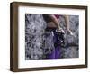 Close Up of Rock Climbing Equipment on a Female Climber, New York, USA-Paul Sutton-Framed Photographic Print