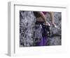 Close Up of Rock Climbing Equipment on a Female Climber, New York, USA-Paul Sutton-Framed Photographic Print