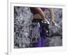 Close Up of Rock Climbing Equipment on a Female Climber, New York, USA-Paul Sutton-Framed Photographic Print