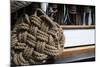 Close-Up of Rope on the Ship, Dana Point Harbor, Dana Point, Orange County, California, USA-null-Mounted Photographic Print