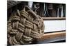 Close-Up of Rope on the Ship, Dana Point Harbor, Dana Point, Orange County, California, USA-null-Mounted Photographic Print