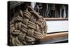 Close-Up of Rope on the Ship, Dana Point Harbor, Dana Point, Orange County, California, USA-null-Stretched Canvas