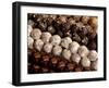 Close-Up of Rows of Chocolates in a French Cafe, France, Europe-Frank Fell-Framed Photographic Print