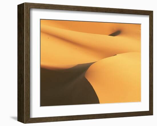 Close-Up of Sand Dunes in Erg Chebbi Sand Sea, Sahara Desert, Near Merzouga, Morocco-Lee Frost-Framed Photographic Print