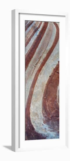 Close-up of sandstone rock formation, Mojave Desert, Las, Vegas, Nevada, USA-Panoramic Images-Framed Photographic Print