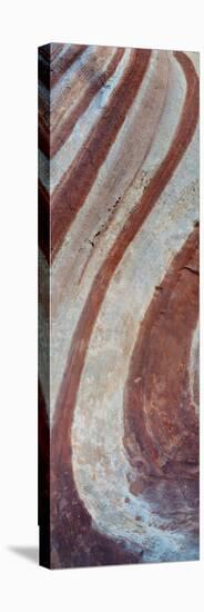 Close-up of sandstone rock formation, Mojave Desert, Las, Vegas, Nevada, USA-Panoramic Images-Stretched Canvas