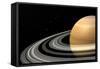 Close-Up of Saturn and its Planetary Rings-null-Framed Stretched Canvas