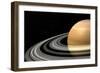 Close-Up of Saturn and its Planetary Rings-null-Framed Art Print