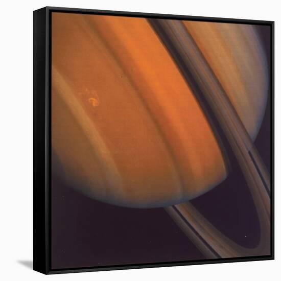 Close Up of Saturn's Rings, 1981-null-Framed Stretched Canvas