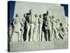 Close-Up of Sculptures of Travis and Crockett on the San Antonio Memorial, Texas, USA-Rawlings Walter-Stretched Canvas