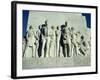 Close-Up of Sculptures of Travis and Crockett on the San Antonio Memorial, Texas, USA-Rawlings Walter-Framed Photographic Print