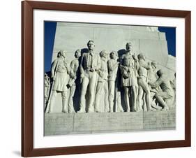 Close-Up of Sculptures of Travis and Crockett on the San Antonio Memorial, Texas, USA-Rawlings Walter-Framed Photographic Print