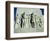 Close-Up of Sculptures of Travis and Crockett on the San Antonio Memorial, Texas, USA-Rawlings Walter-Framed Photographic Print