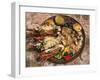 Close-up of Seafood Platter, Puerto Vallarta, Mexico-Merrill Images-Framed Photographic Print