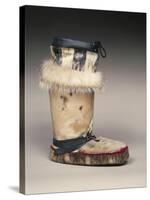 Close Up of Sealskin Eskimo Boot-null-Stretched Canvas