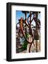 Close-up of shisha water pipes on Aqaba beach, Aqaba, Jordan-null-Framed Photographic Print