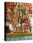 Close-Up of Shiva and Parvati Statues in Hindu Temple, France, Europe-null-Stretched Canvas