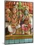 Close-Up of Shiva and Parvati Statues in Hindu Temple, France, Europe-null-Mounted Photographic Print