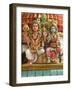 Close-Up of Shiva and Parvati Statues in Hindu Temple, France, Europe-null-Framed Photographic Print