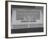 Close Up of Sign Advertising Forest Lawn Cemetery-George Strock-Framed Photographic Print