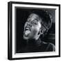 Close Up of Singer Sarah Vaughn Performing-Gjon Mili-Framed Premium Photographic Print