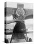 Close-Up of Single Propeller Aircraft with G-E Supercharger-null-Stretched Canvas