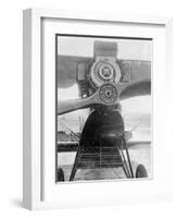 Close-Up of Single Propeller Aircraft with G-E Supercharger-null-Framed Photographic Print