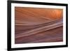 Close-up of sinuous eroded banded sandstone rocks, The Wave, Arizona-Bob Gibbons-Framed Photographic Print