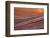 Close-up of sinuous eroded banded sandstone rocks, The Wave, Arizona-Bob Gibbons-Framed Premium Photographic Print