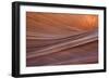 Close-up of sinuous eroded banded sandstone rocks, The Wave, Arizona-Bob Gibbons-Framed Photographic Print