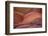 Close-up of sinuous eroded banded sandstone rocks, The Wave, Arizona-Bob Gibbons-Framed Photographic Print