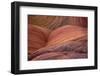 Close-up of sinuous eroded banded sandstone rocks, The Wave, Arizona-Bob Gibbons-Framed Photographic Print