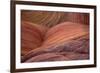 Close-up of sinuous eroded banded sandstone rocks, The Wave, Arizona-Bob Gibbons-Framed Photographic Print