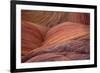 Close-up of sinuous eroded banded sandstone rocks, The Wave, Arizona-Bob Gibbons-Framed Photographic Print