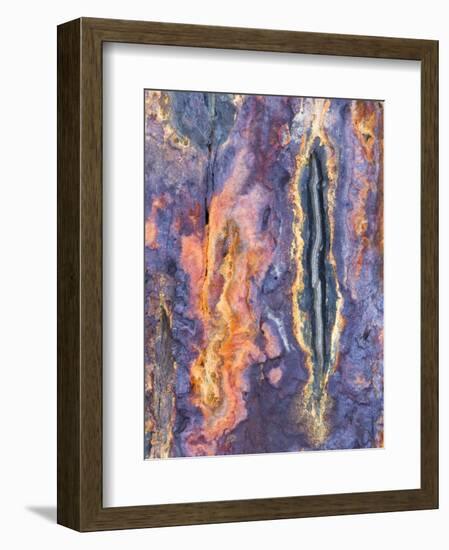 Close Up of Slate, Easdale, Scotland, UK-Niall Benvie-Framed Photographic Print