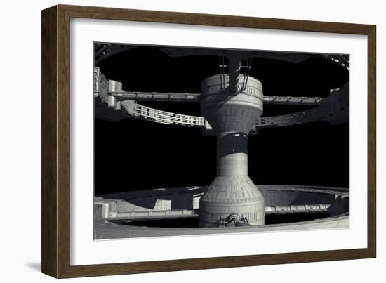 Close-Up of Space Station from 2001: a Space Odyssey-null-Framed Photographic Print
