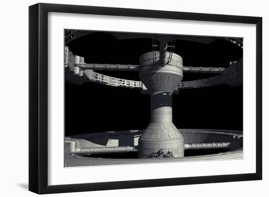 Close-Up of Space Station from 2001: a Space Odyssey-null-Framed Photographic Print